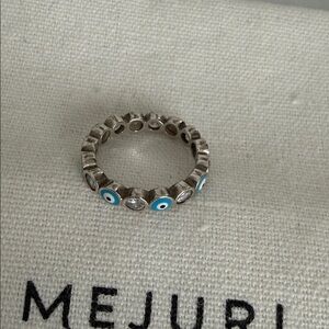 Evil Eye Sterling Sliver Ring